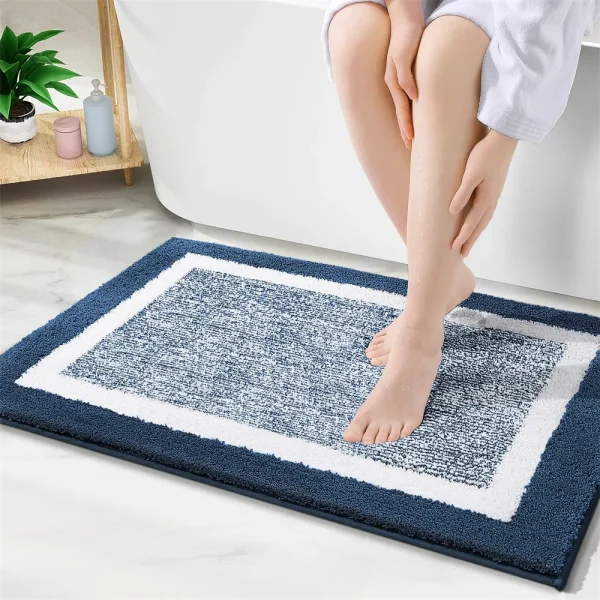 grand tapis salle de bain original
