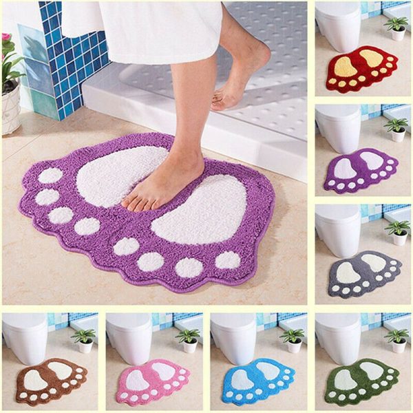 tapis de bain en forme de pied