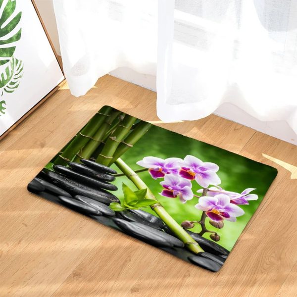 tapis de bain orchidee