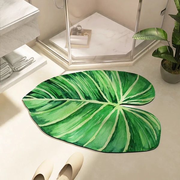 tapis salle de bain forme originale